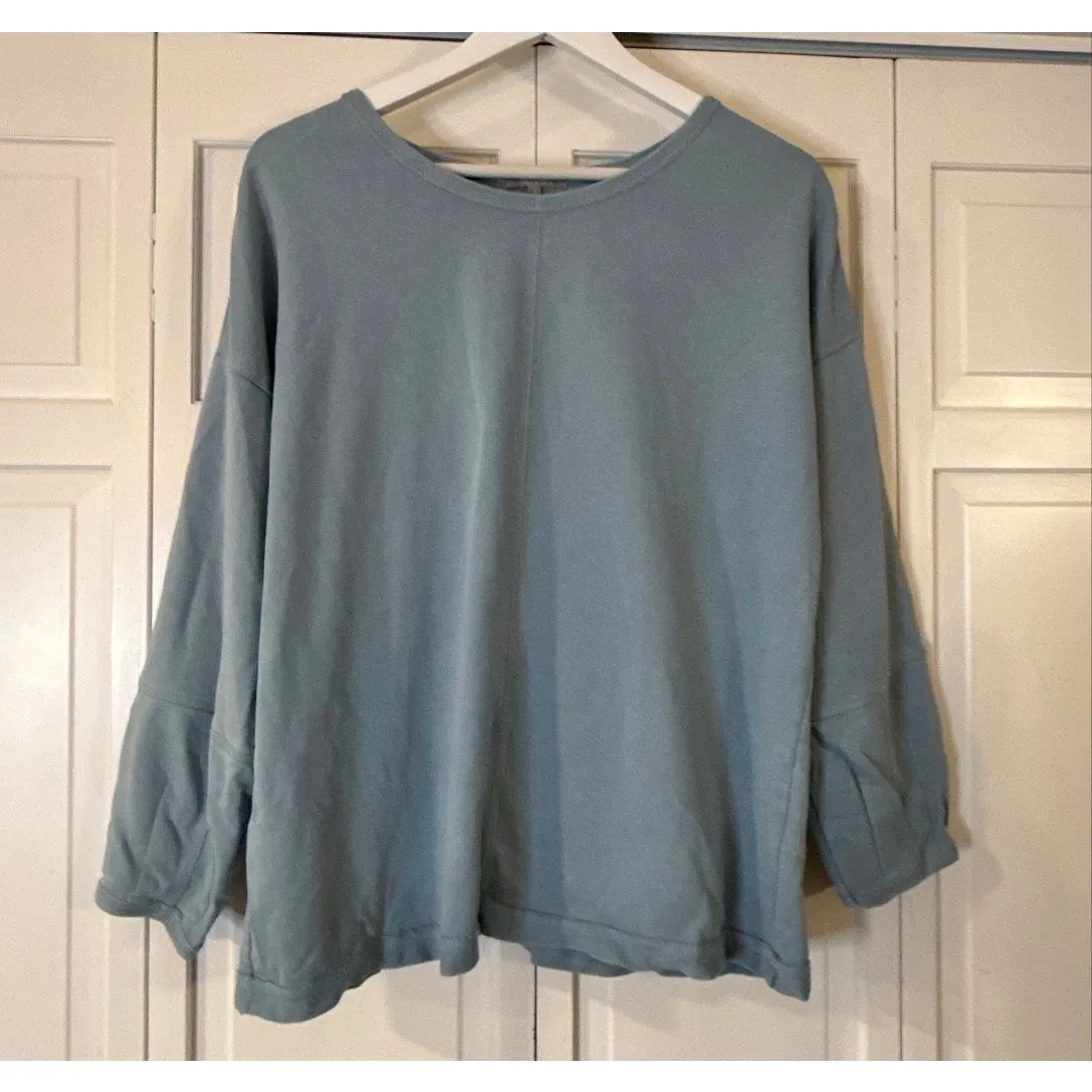 Habitat Clothes to live in blue seamed blouse small - Image 2