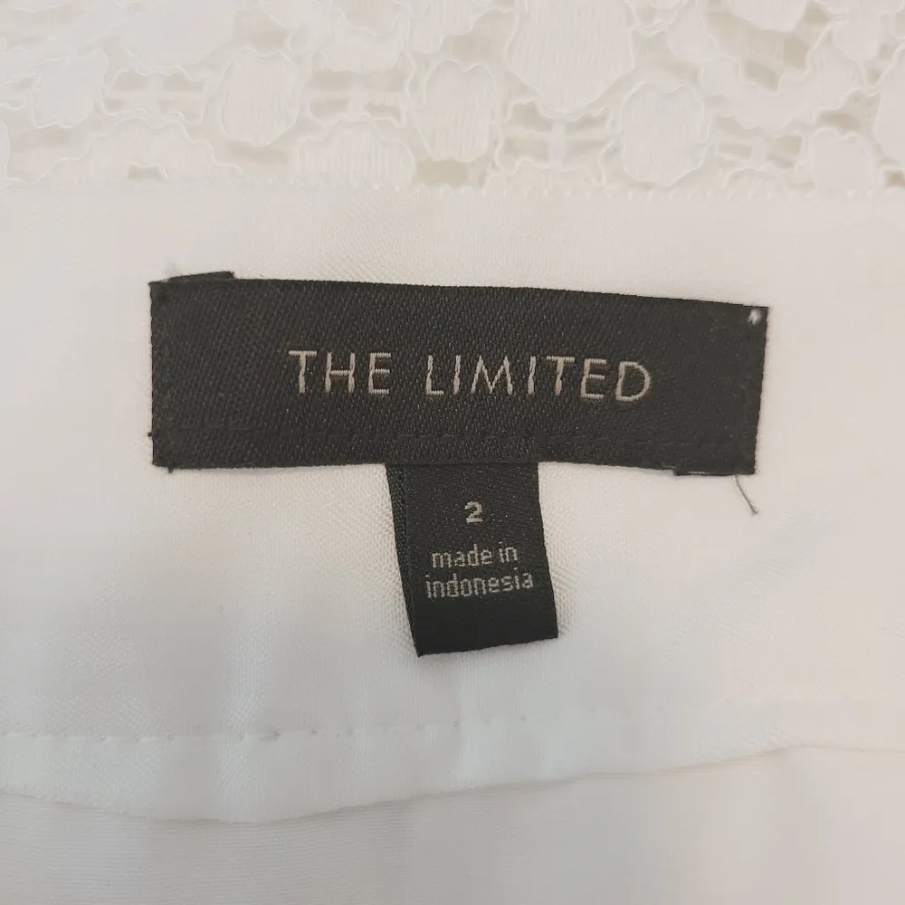 The Limited Off-White Lace Skirt - Image 6