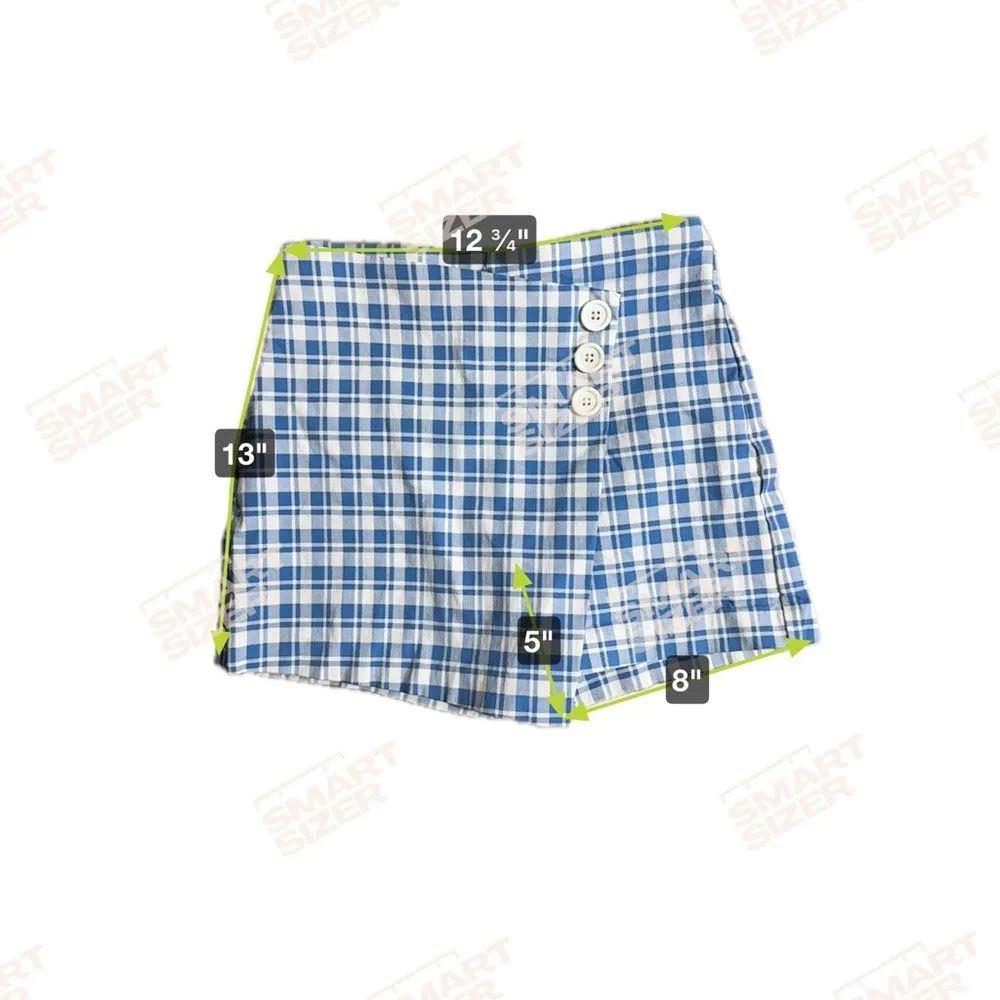 Joe B Light Blue and White Checked Skorts Size Small‎ - Image 6