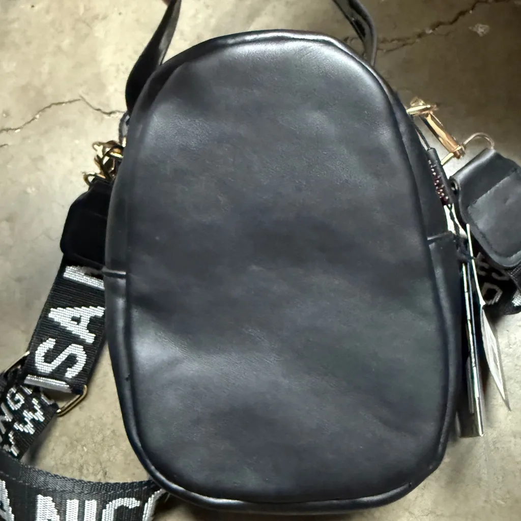 Nicole Lee Black and White Graphic Backpack See My Sweetheart adjustable strap - Image 2