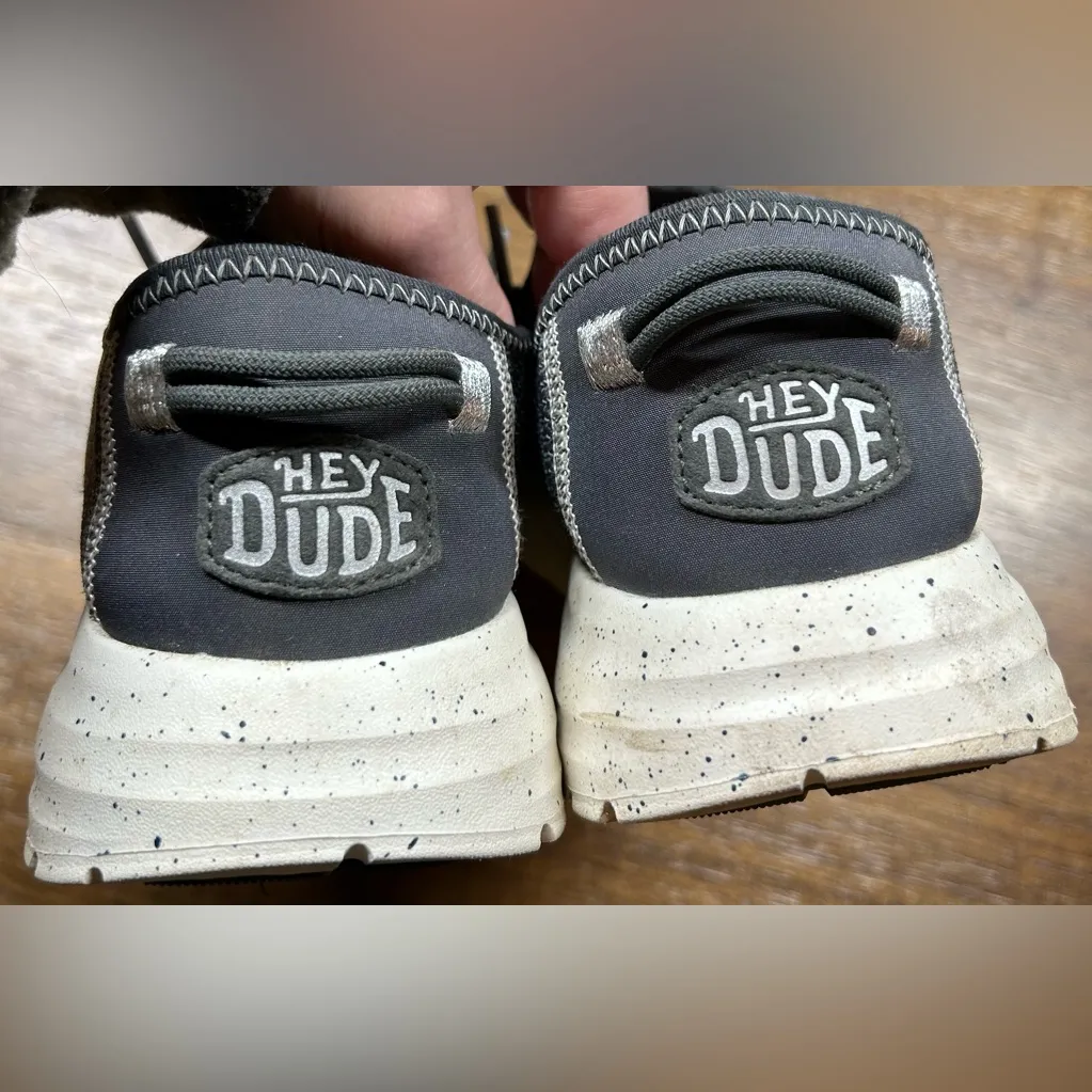 Hey Dude Size 7W Sirocco W Speckle Charcoal Pull On Shoes - Image 4