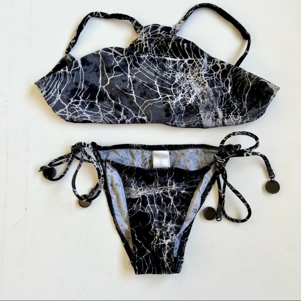 Zimmermann  Halter High Neck Marble Bikini black RARE - Image 2
