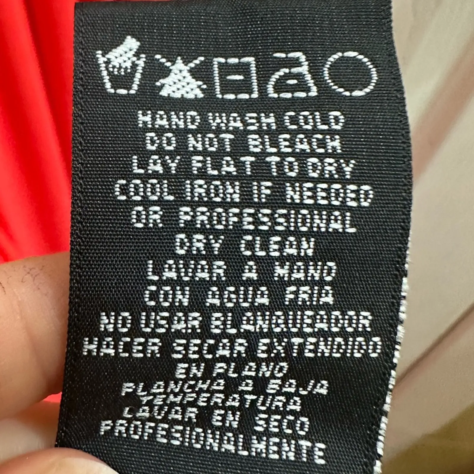 Night Way Bright Coral Gathered Stretch Cowl Neck Formal Maxi Dress 8 Draped Orange - Image 16