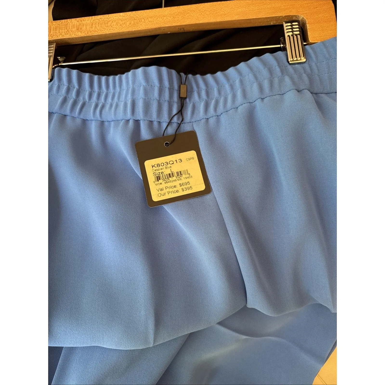 St. John 2pc Long Sleeve Top & Trouser Pants Set Size Large Caspian Blue Casual - Image 8