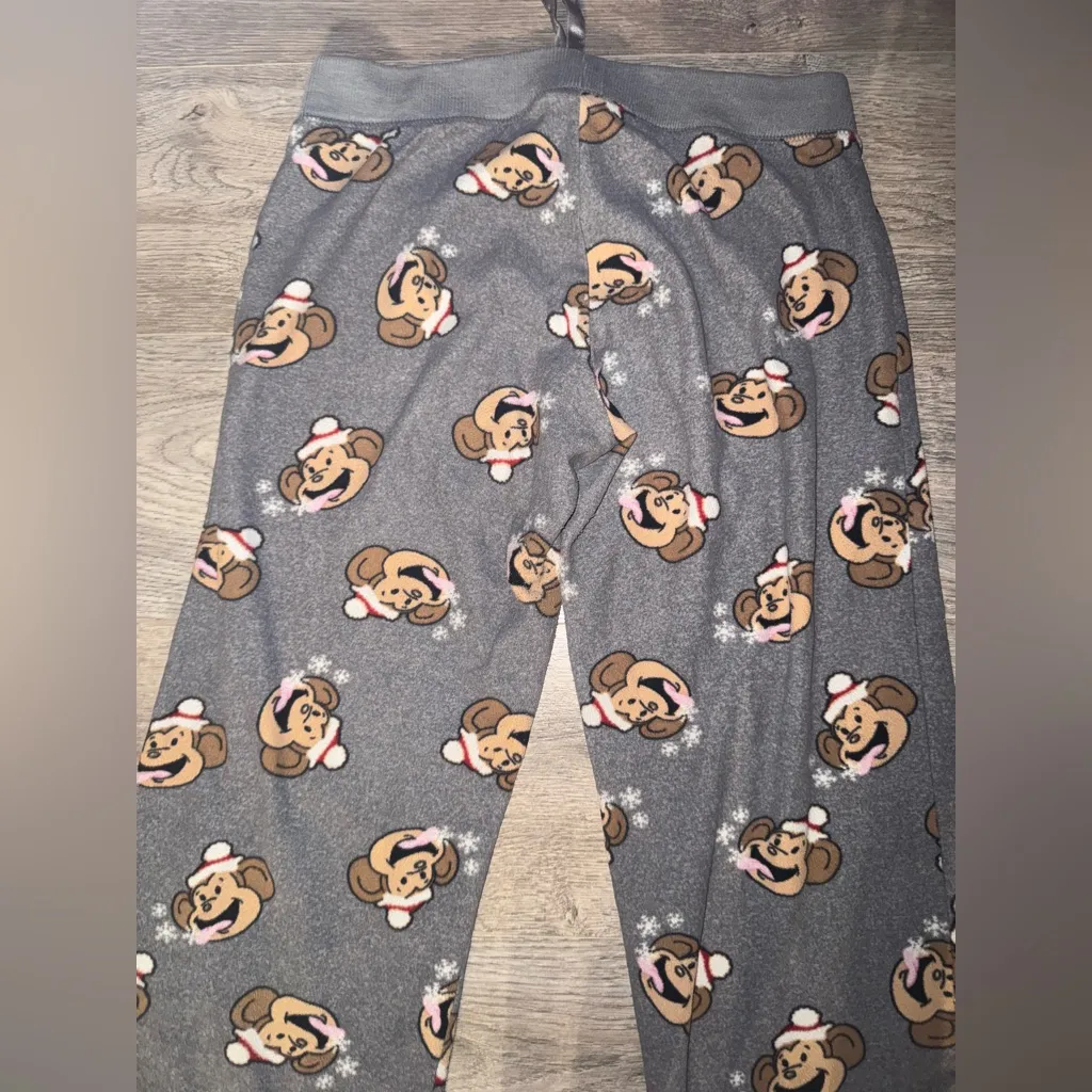 Vintage Y2K Old Aeropostale Lounging Pants - Monkey Catching Snowflakes - Image 10