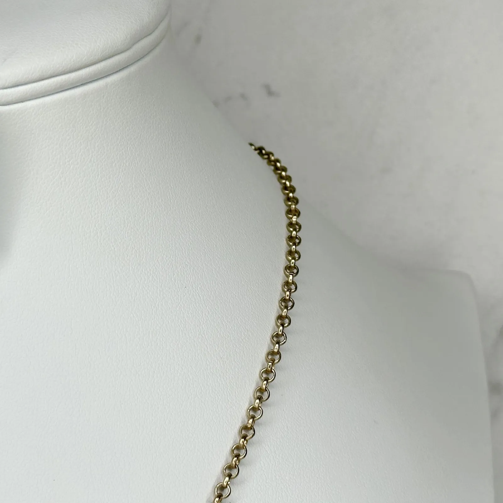 Chicos Hammered Metal Boho Pendant Necklace Gold Tone Adjustable ✨ - Image 7