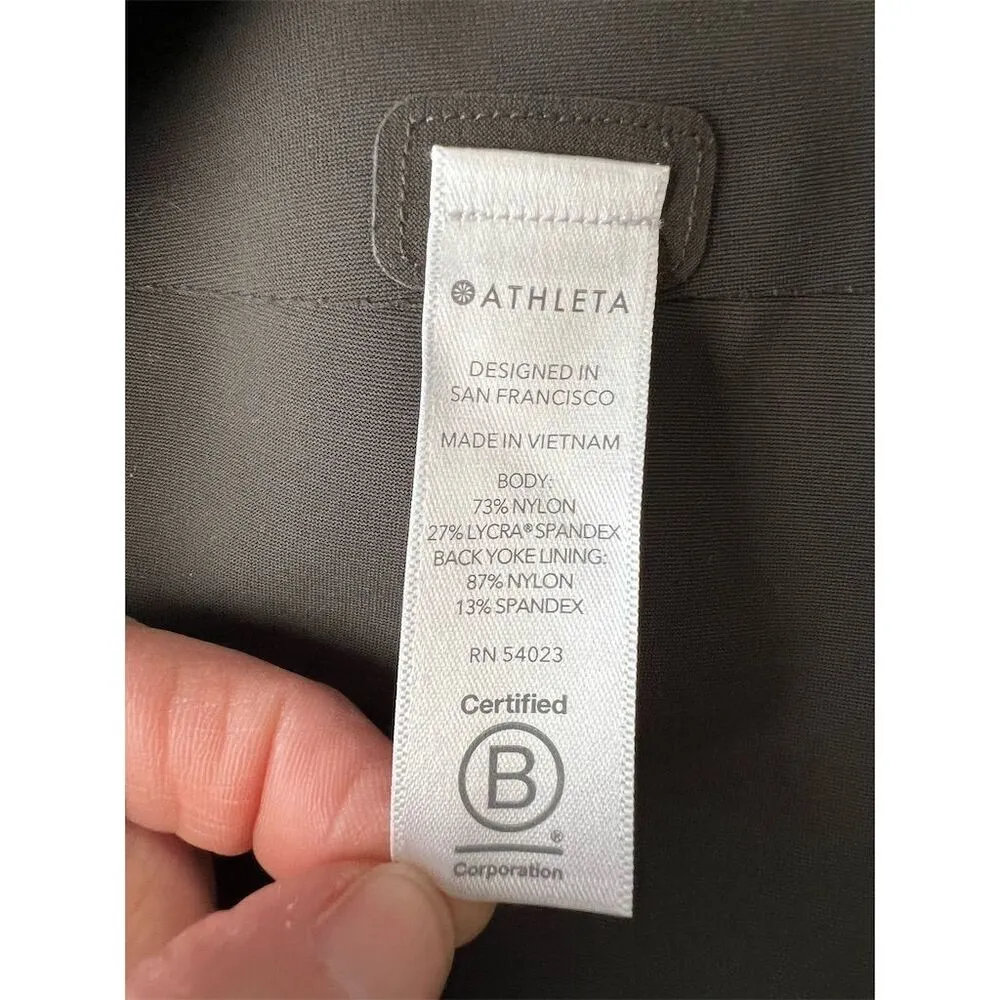 Athleta Women's Green Fitted Blazer Jacket Size 6 Travel Lightweight - Image 5