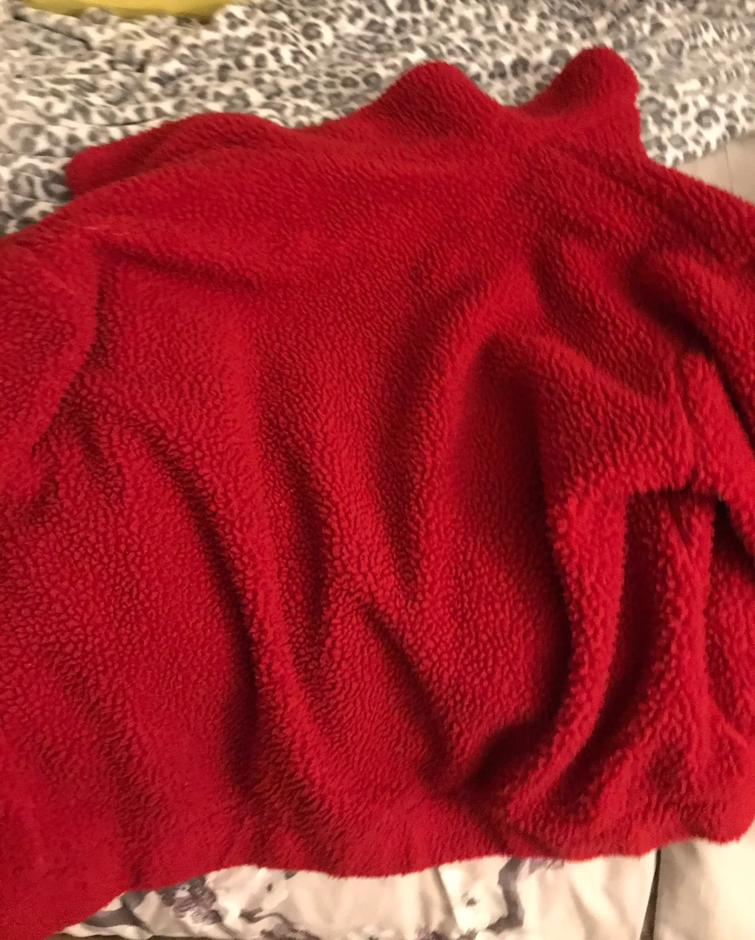 i.am.gia Red Pixie Teddy Coat Zip Up Jacket - Image 6