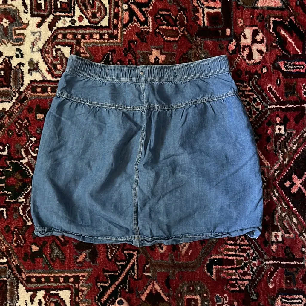 Athleta Jean Mini Skirt Size 10 - Image 3