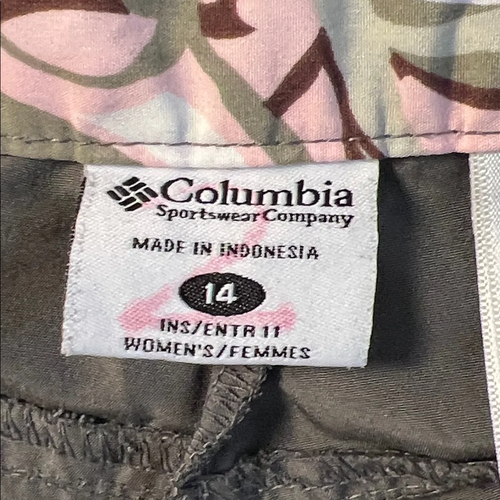 Columbia Shorts Gray Omni Shade Outdoor Hiking Chino Active Casual Size 14 - Image 3