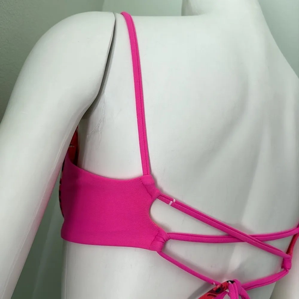 Maaji Bikini Top Reversible Neon Pink - Image 3