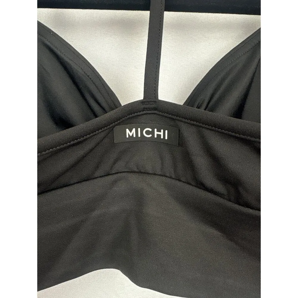NWT Michi Black Ruched Racerback Sports Bra Size XS – Stretchy Activewear Top - Image 5
