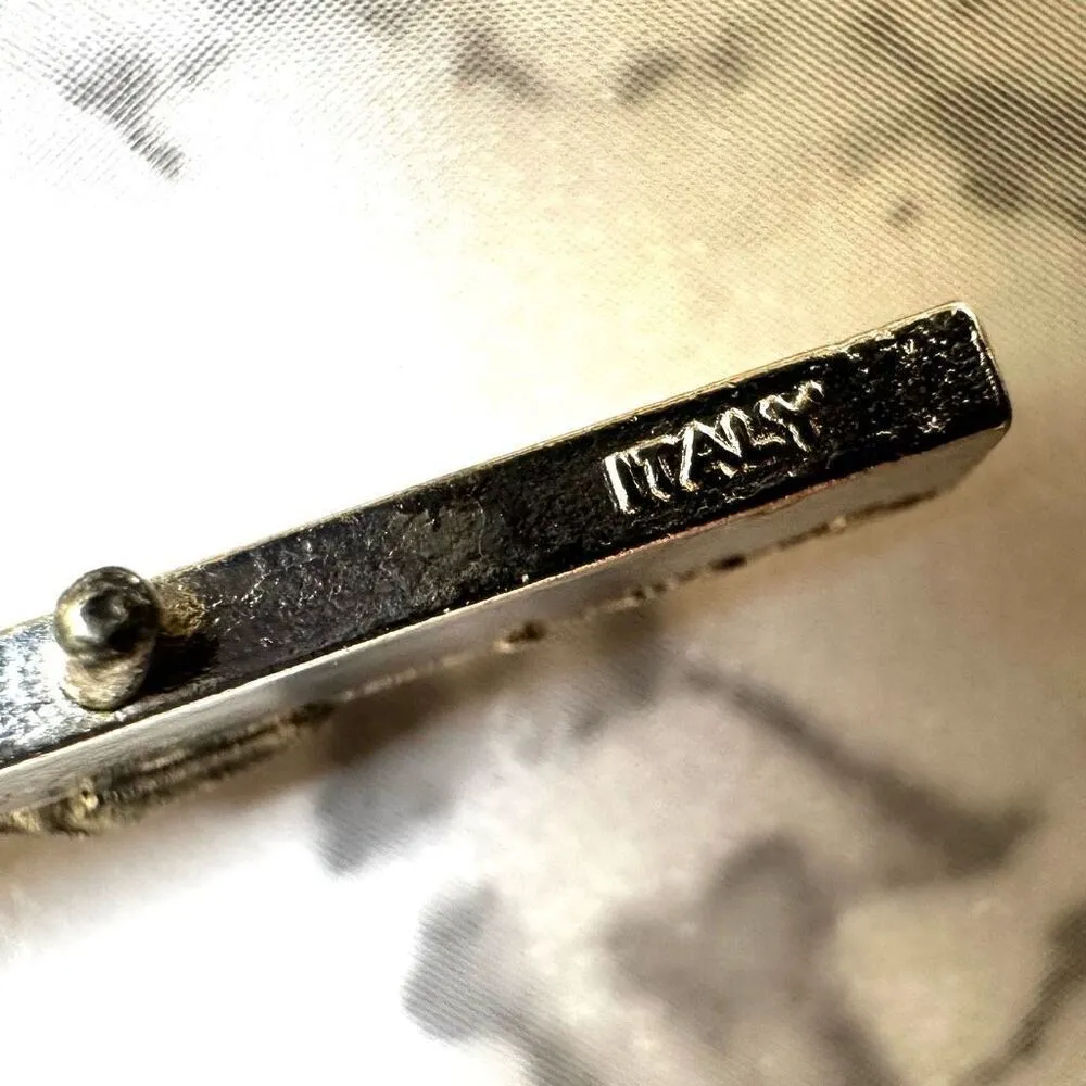 Clear iridescent beaded cross rosary - Image 3