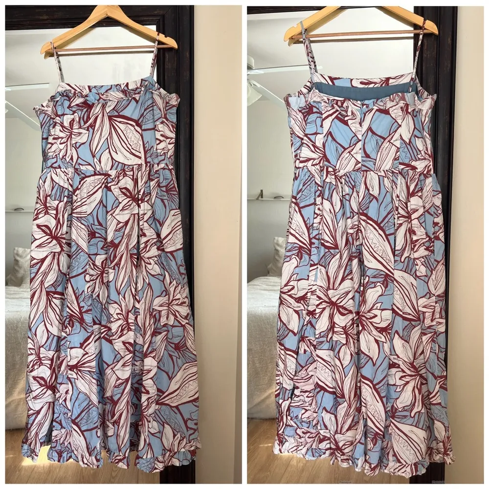 Nicholas Julie Printed Maxi Dress Size 16 - Image 2