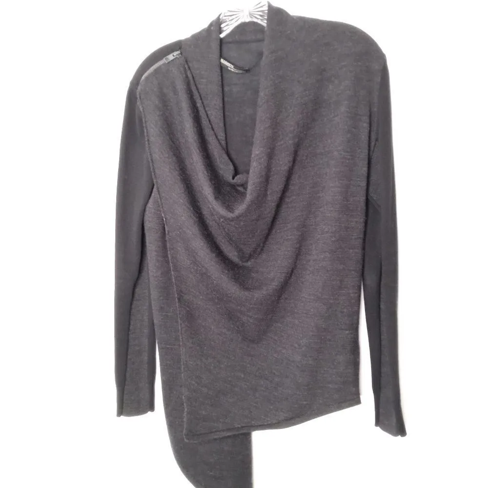 all saints black darina wrap cardigans size 2 - Image 5