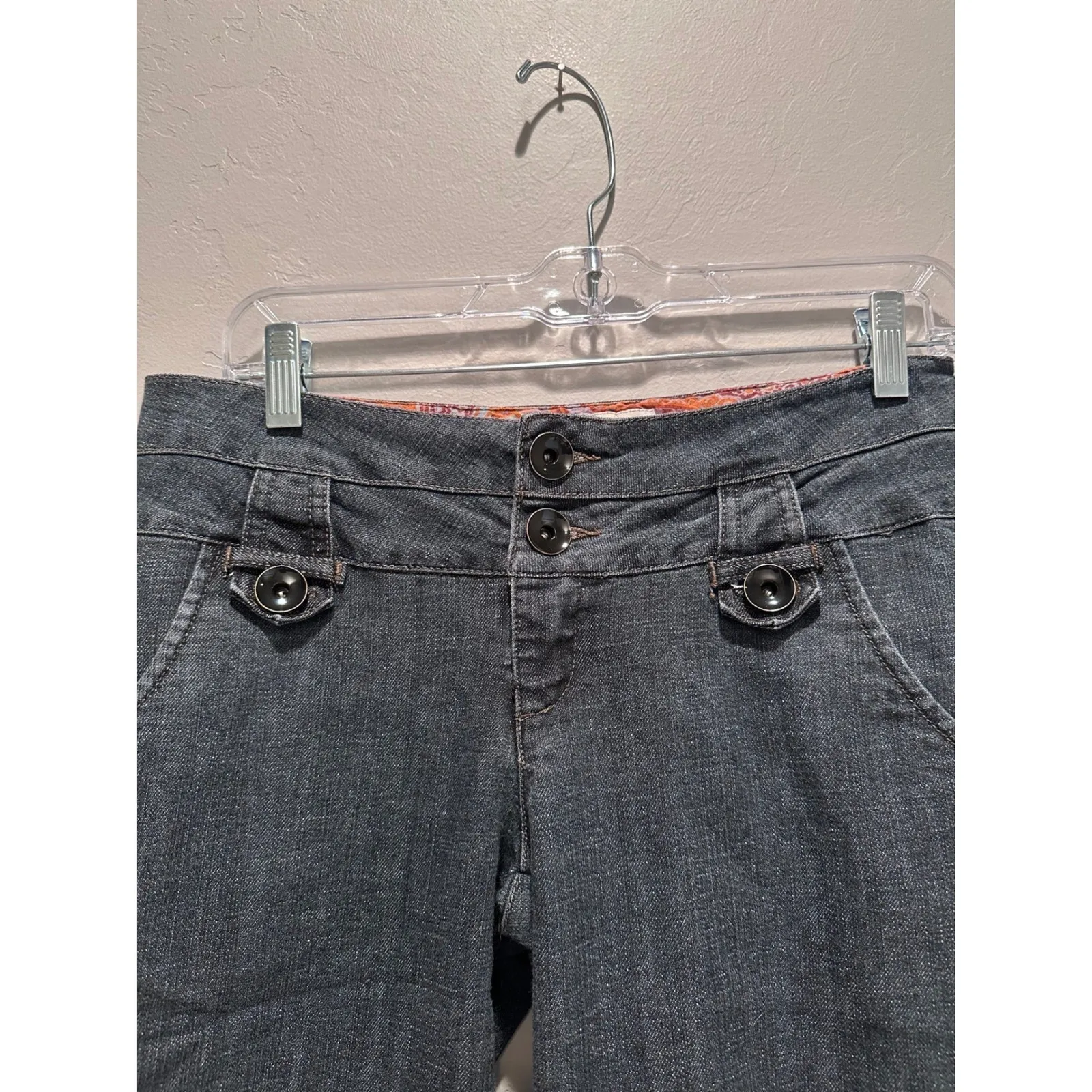 Vintage Denim Boom Boom Jean Shorts Size 7 Y2K Grunge Festival Summer - Image 4