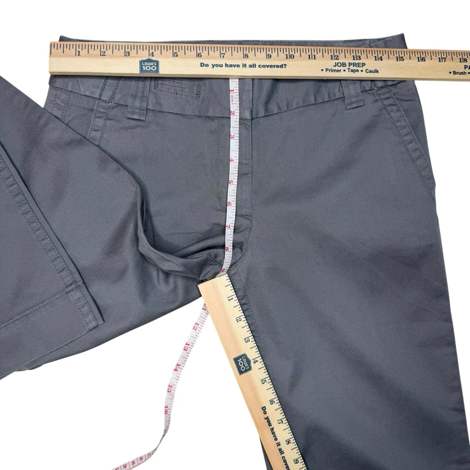 NWT‎ J.CREW Chino Classic Twill Weathered Broken In Gray 4R Wide Leg Pants - Image 8