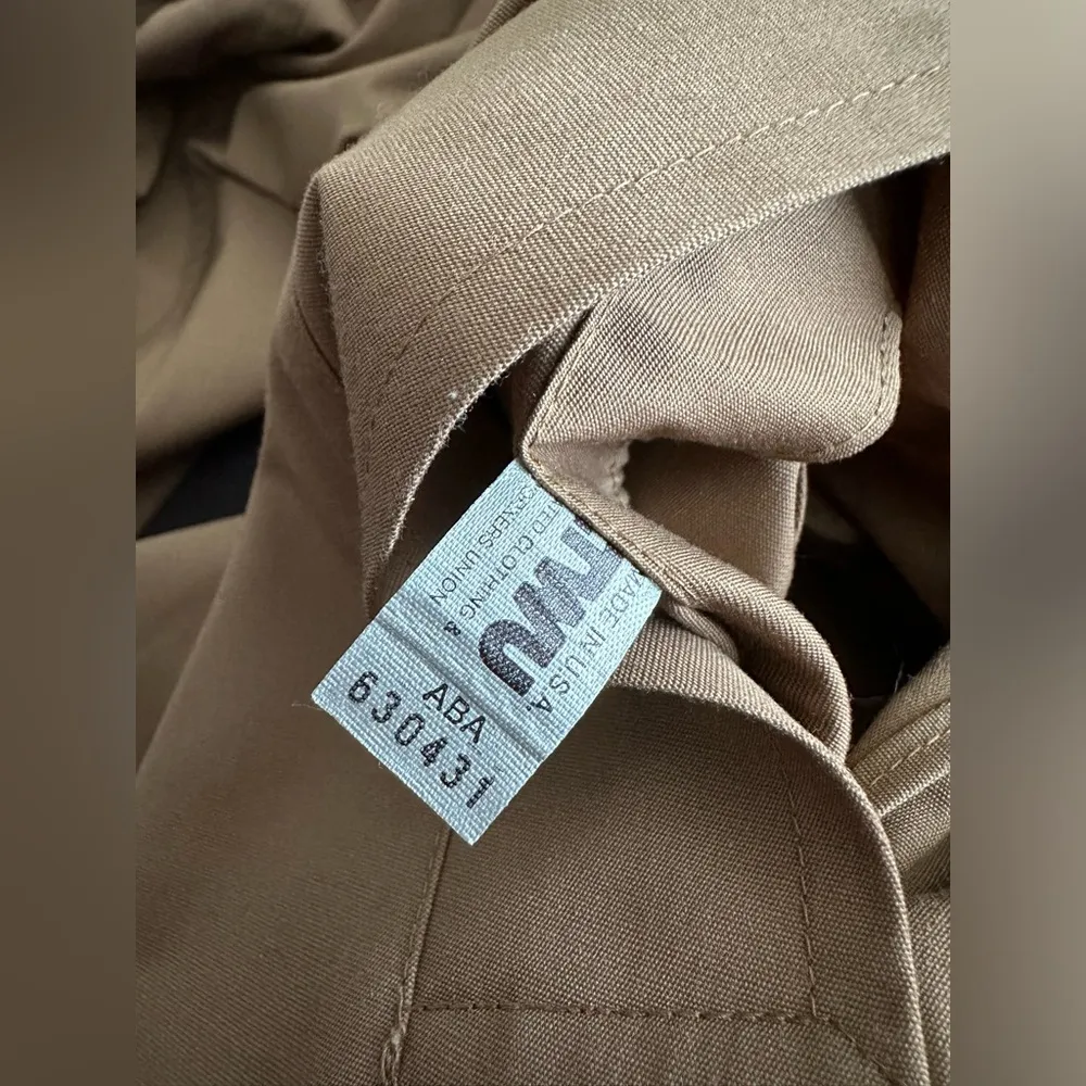 Vintage Christian Dior Brown Belted Button Down Trench Coat - Image 11