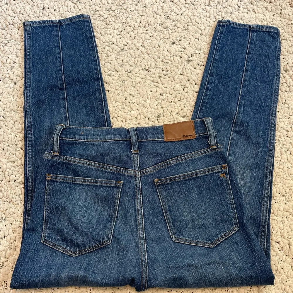 Madewell Classic Straight Jeans Size 25 Blue Bandry Wash Seamed Edition - Image 4