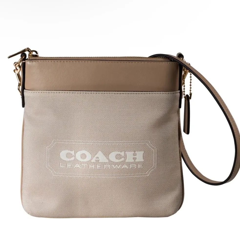 Coach Women's Kitt Messenger Crossbody With Coach Badge - Chalk Taupe - Image 4