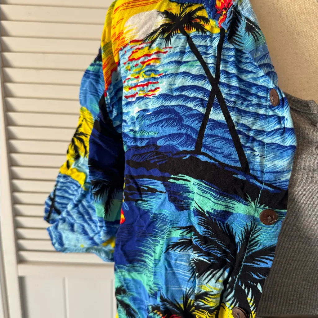 Amazon Buttoned Lightweight Tropical Hawaiian Shirt - Image 3