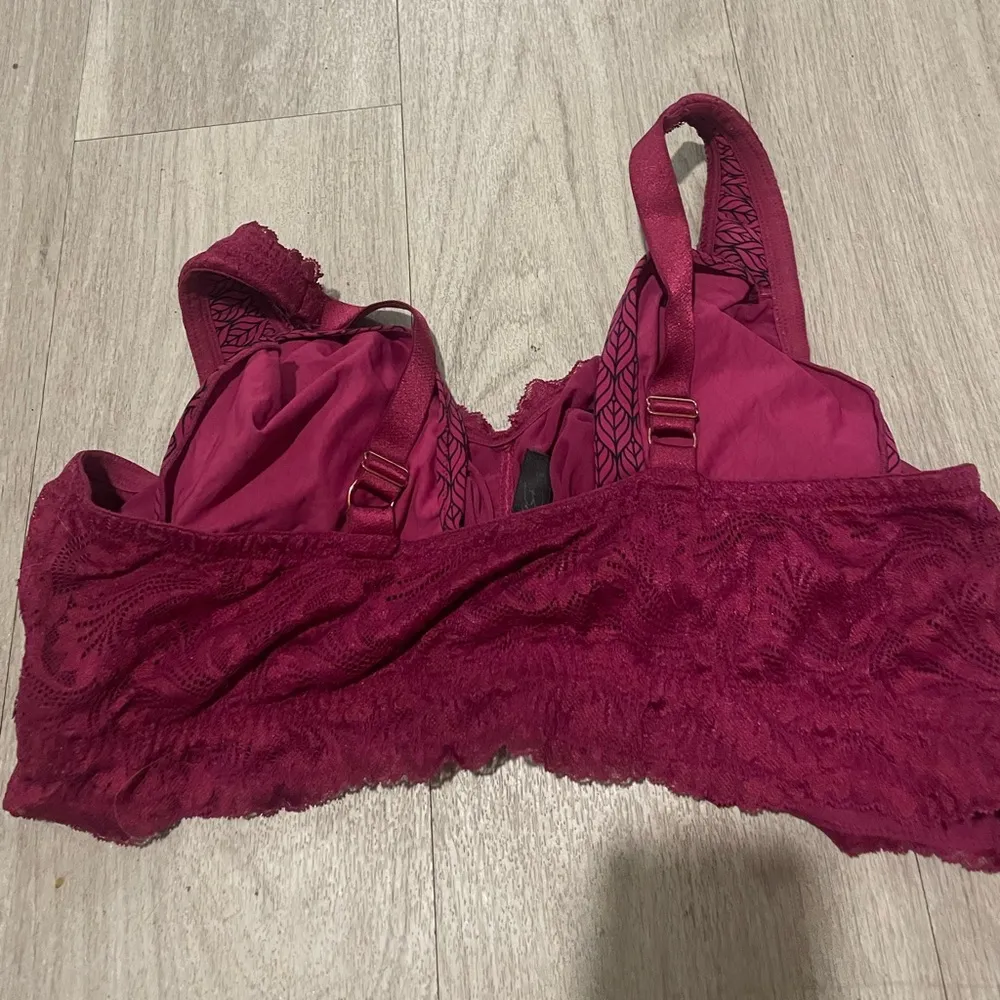 Lace Bralette in Burgundy behave Red Size undefined - Image 3