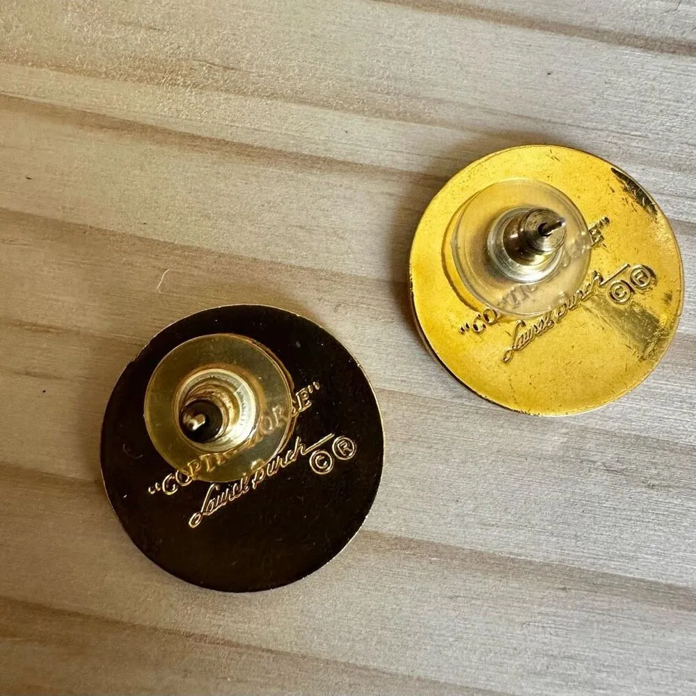 Vintage Laurel Burch "Coptic Horse" Enamel Earrings - Image 7