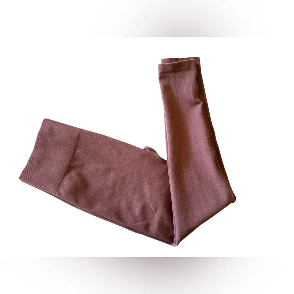 Everlane Leggings Womens M/L Lilac Purple Seamless Ribbed Lounge yoga gym - Image 2