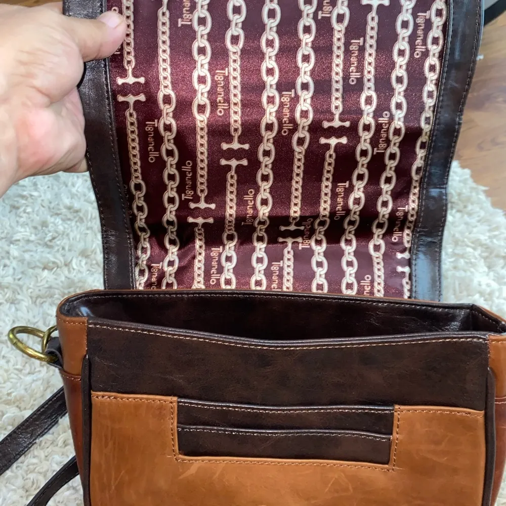Tignanello Leather Bag Brown - Image 4