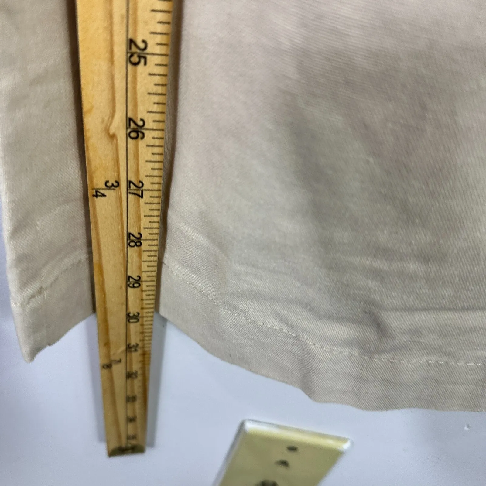 Ci Sono Linen‎ Pants XL Khaki Wide Leg Pull On Drawstring Waist Coastal Resort - Image 6