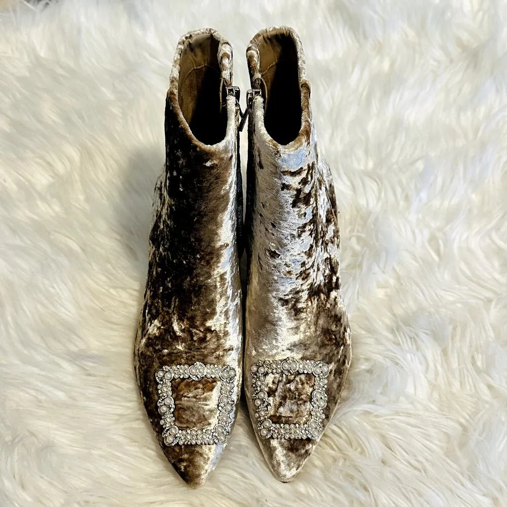 Sam Edelman Ulissa Luster Ankle Bootie Sz 6 - Image 4