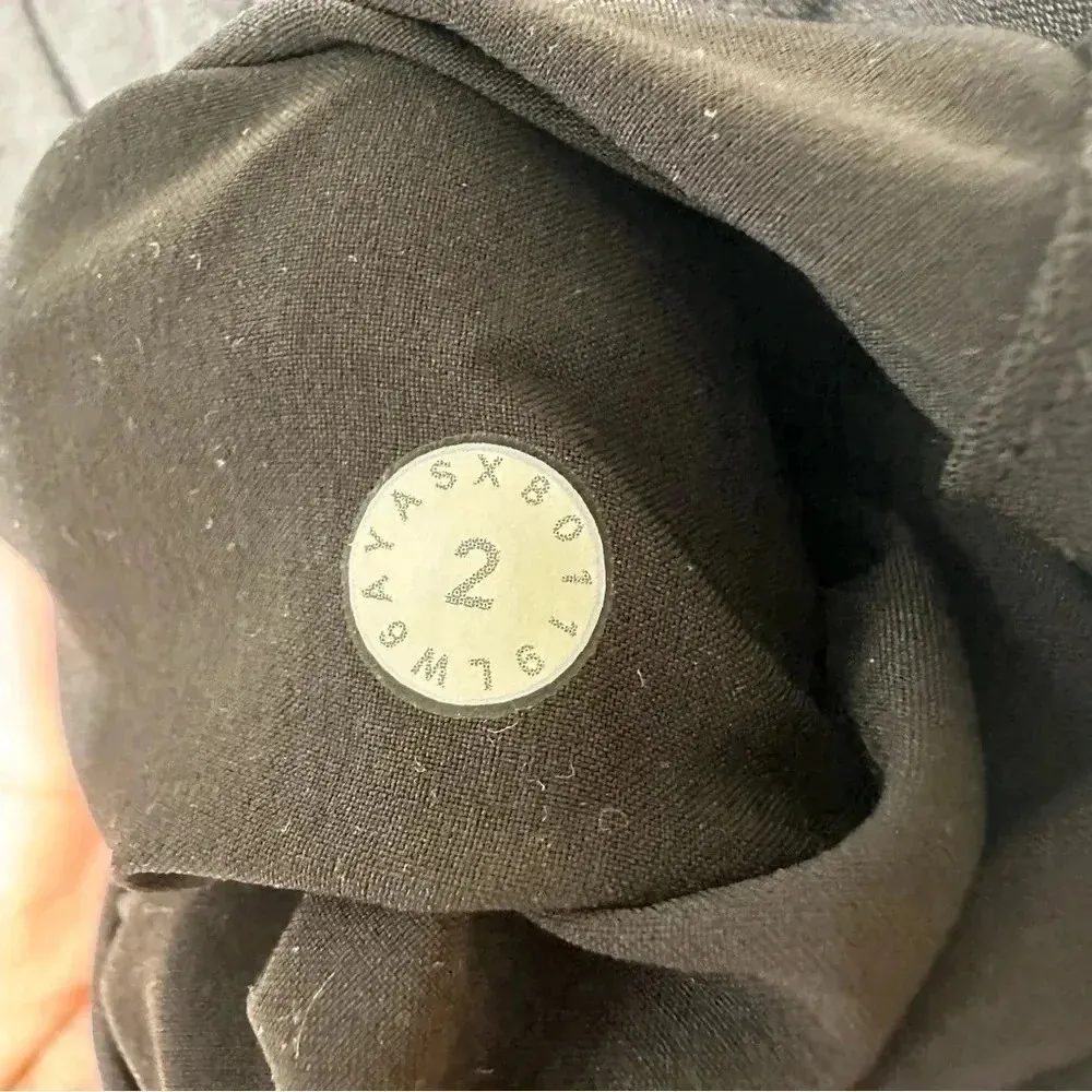 Lululemon Black Noir Tie Waist Crop Pants Size 2 - Image 10