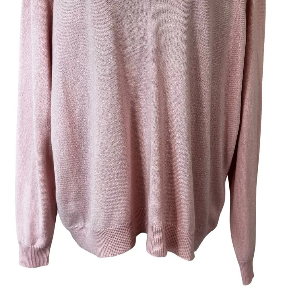 Lauren Ralph Lauren pink cashmere and silk sweater Pink Size 3X - Image 3