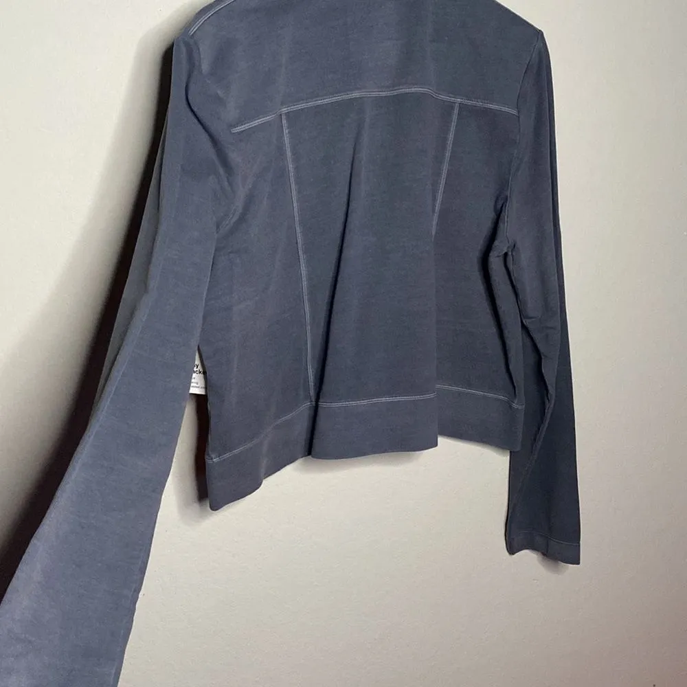NWT Women’s Solid Gray Zip Front Jacket Size XXL - Image 8