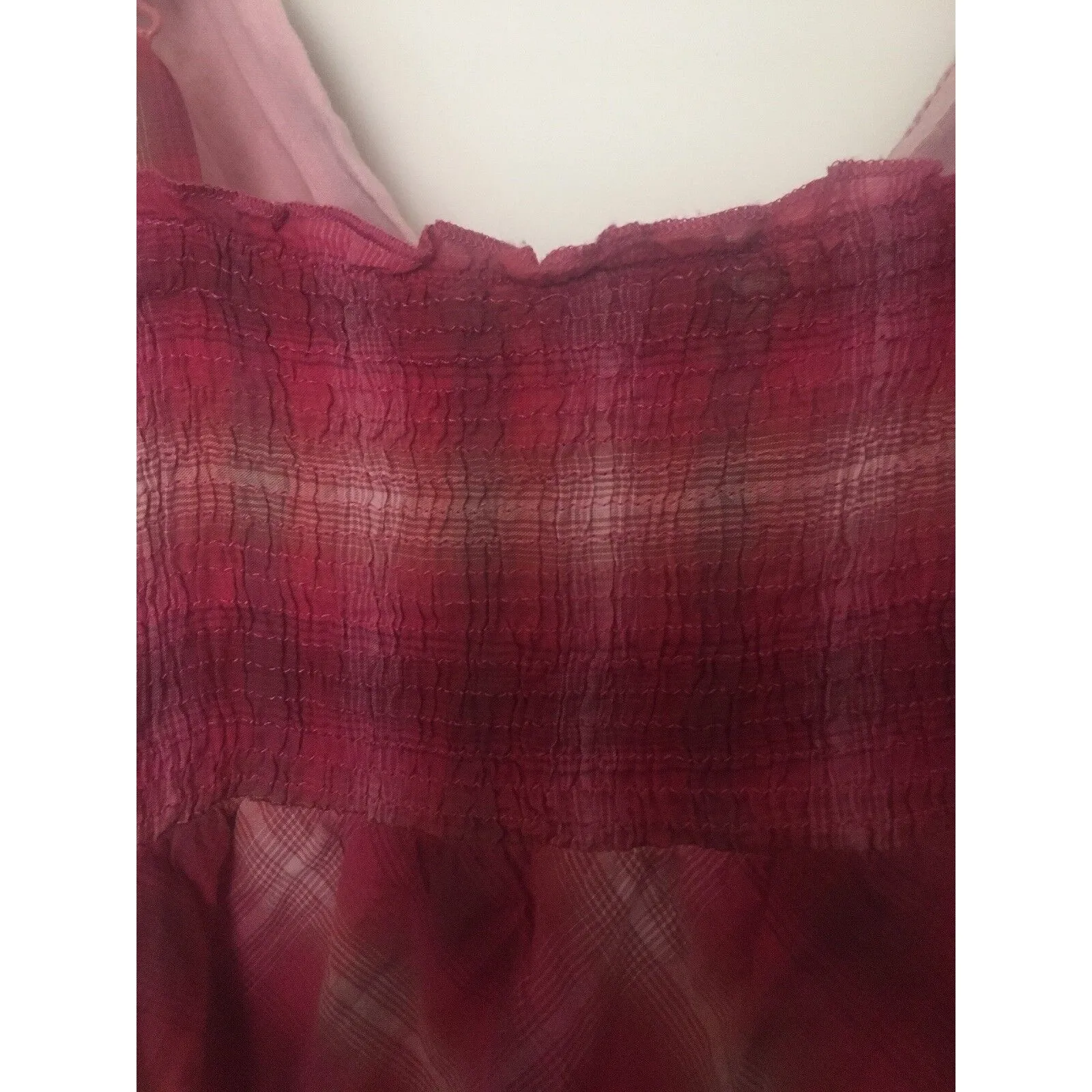 Sonoma Life+Style Women's Plaid Sleeveless Camisole Dress Size Large - Image 6