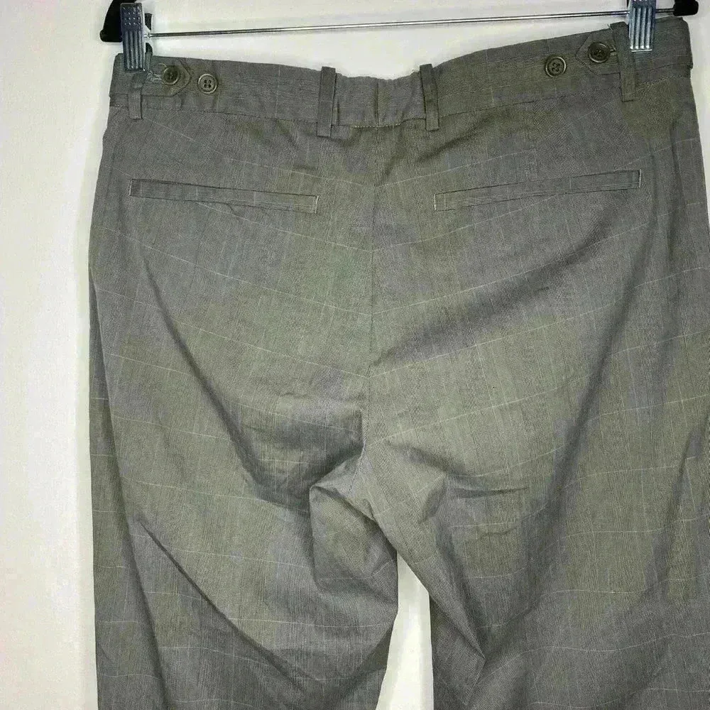 Theory 𝅺 Nettoyage A Sec Gray Plaid Pants Slacks - Image 4