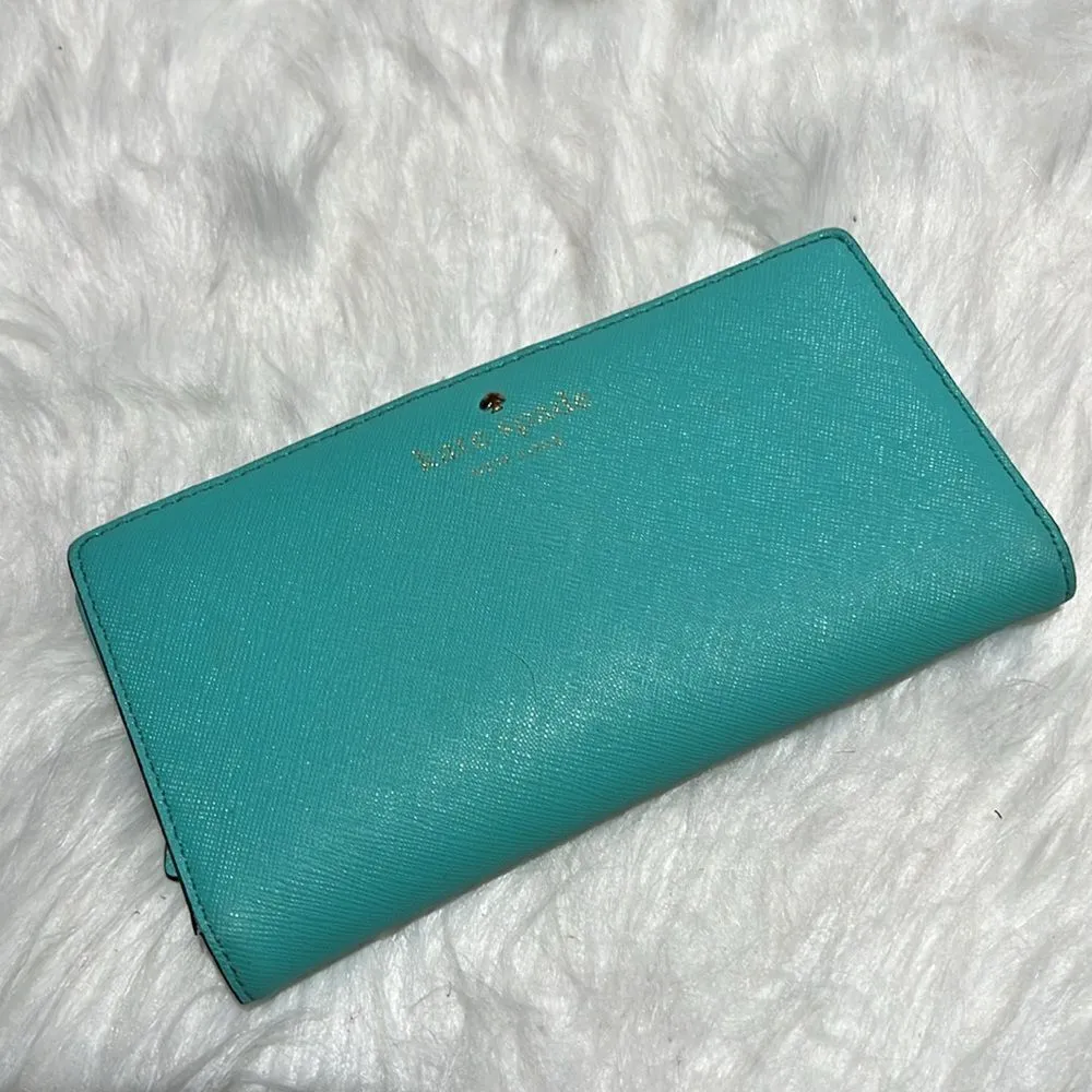 KATE SPADE Cherry Lane Stacy Bright Beryl Leather Wallet - Image 3