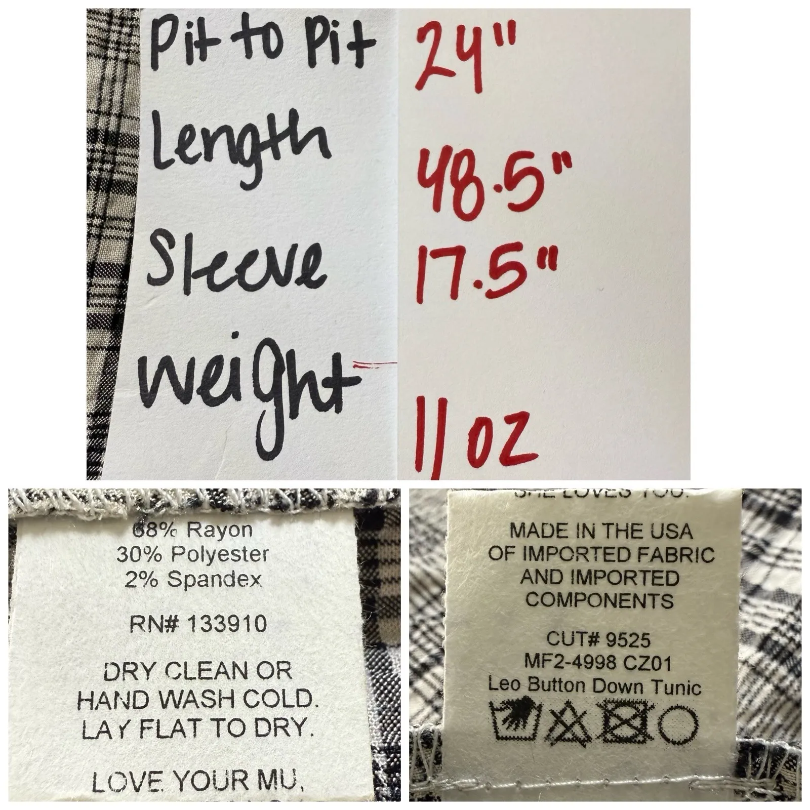 Show Me Your Mumu‎ XS Oversized Leo Button Down Tunic Shirt Dress Seersucker - Image 9