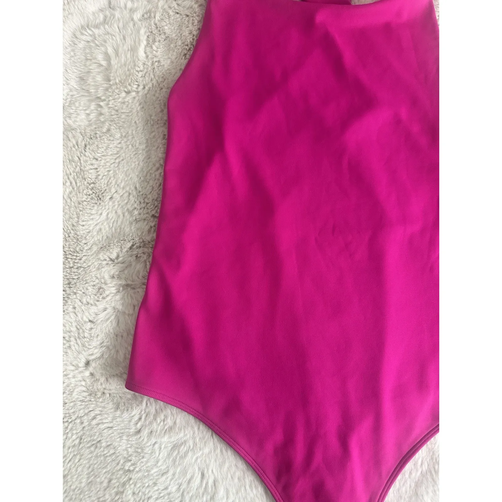 Womens Express Hot Pink Body Suit Size Large - Image 13