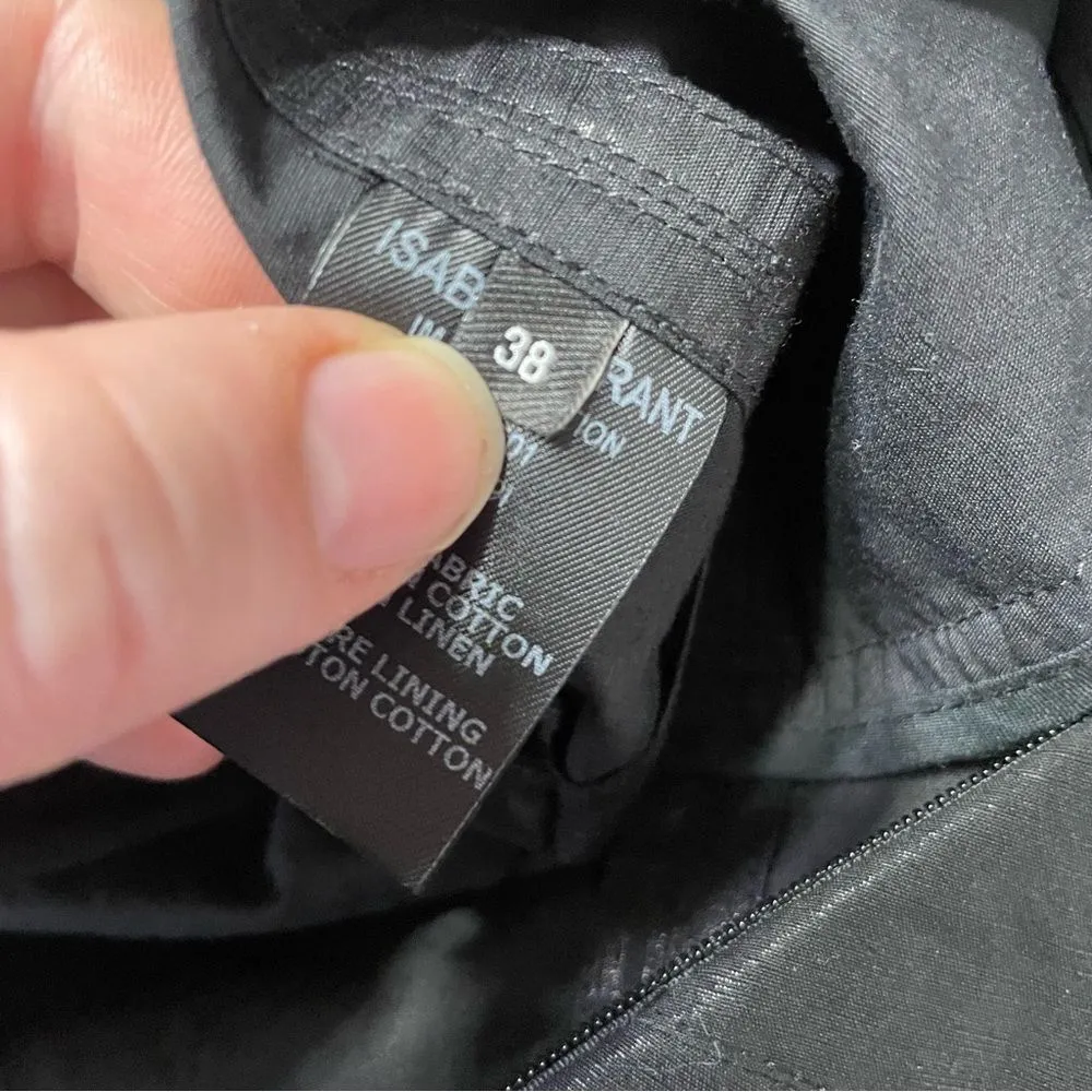 Isabel Marant one shoulder ruffle mini dress no belt size 38 - Image 9