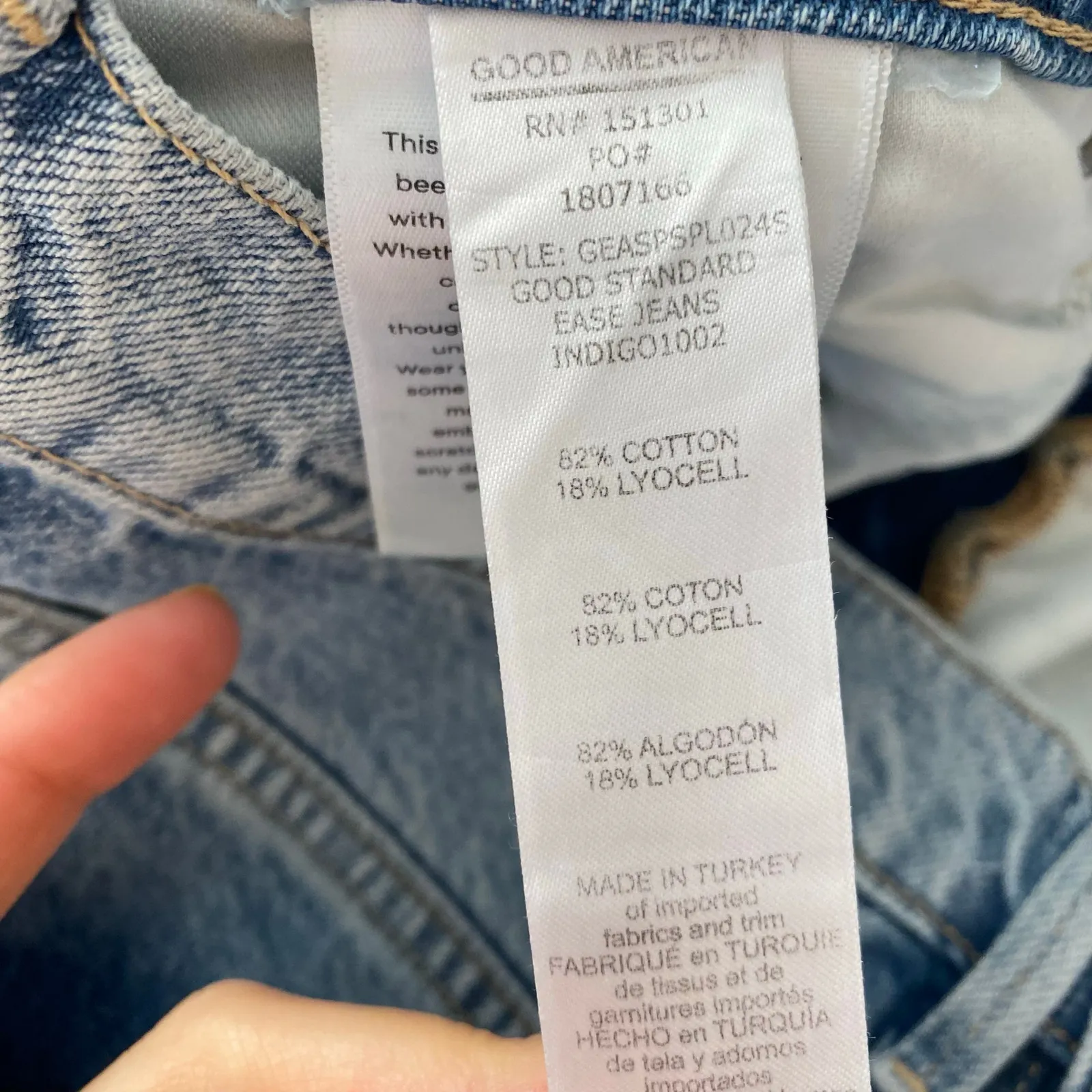 Good American Good Ease Wide Leg Jeans Womens Size 12 31 Artsy Edgy - Image 4