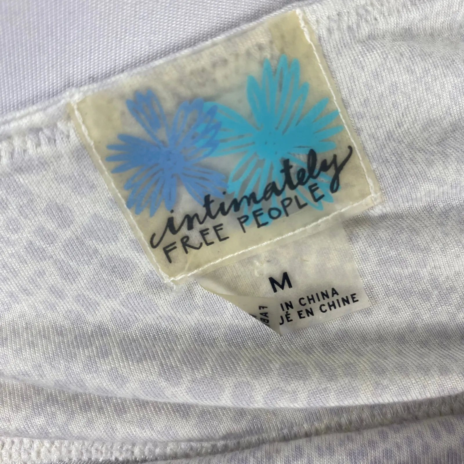 Free People Intimately White Purple Snakeskin Print Cami Tank Top Medium - Image 7