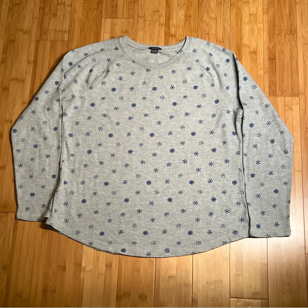 Eddie Bauer Women's Sleepwear Thermal Long Sleeve Pajama Lounge Shirt/Top|Sz:PL - Image 5