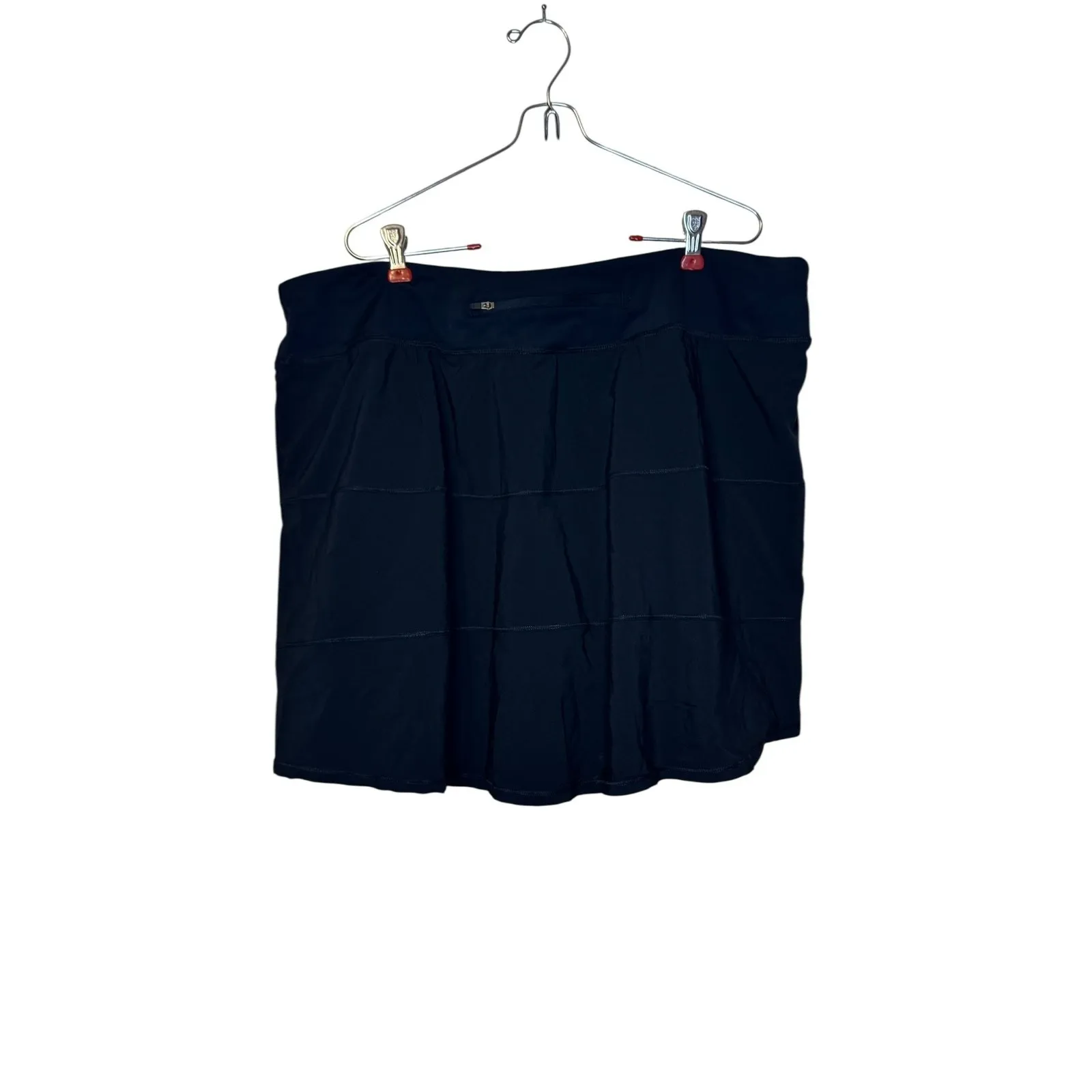 Crane Womens Skort Skirt Athletic Performance Stretch Zip Pocket‎ Black XXL NWT - Image 5