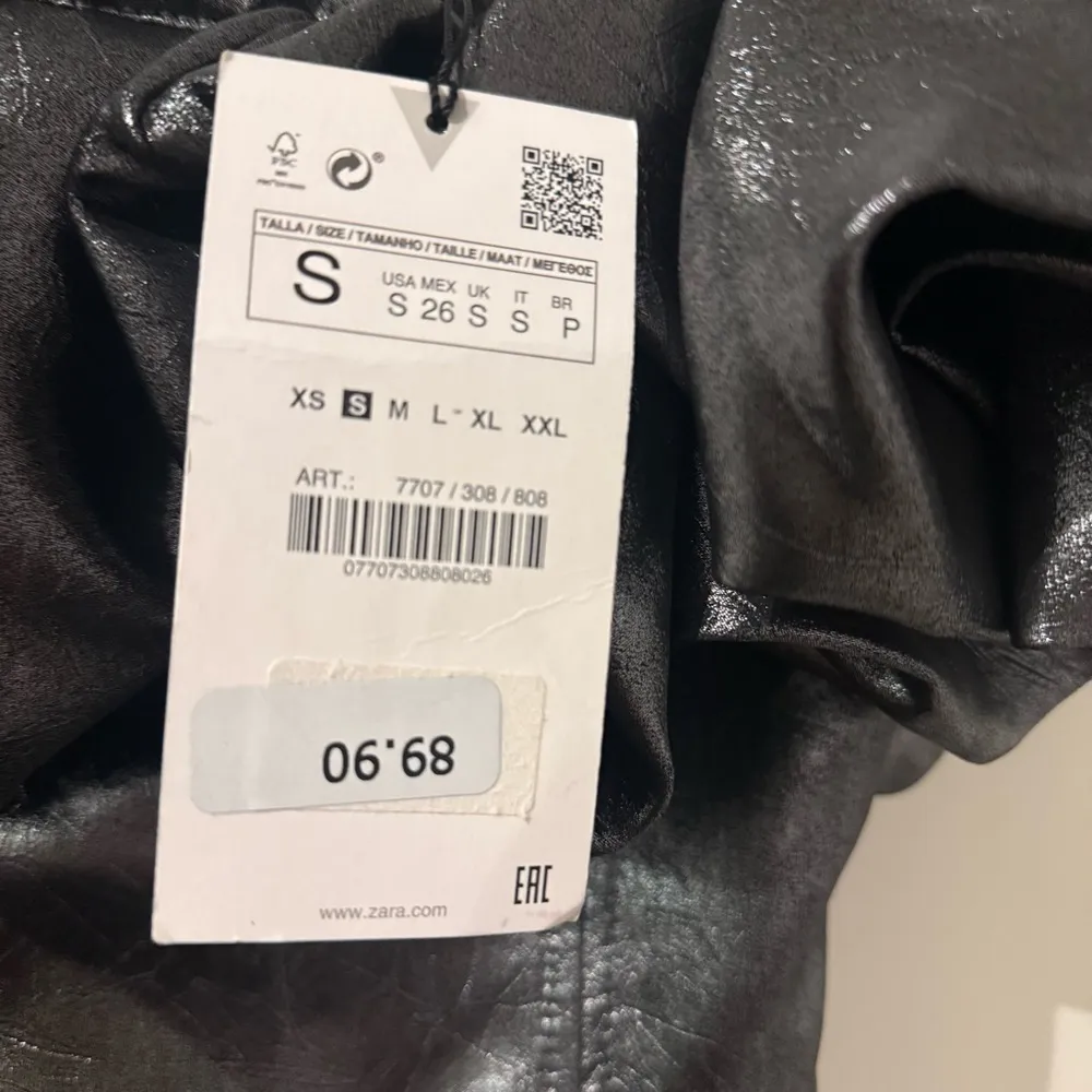 NWT ZARA METALLIC SILVER VOLUMINOUS BODYCON DRESS SIZE S - Image 12