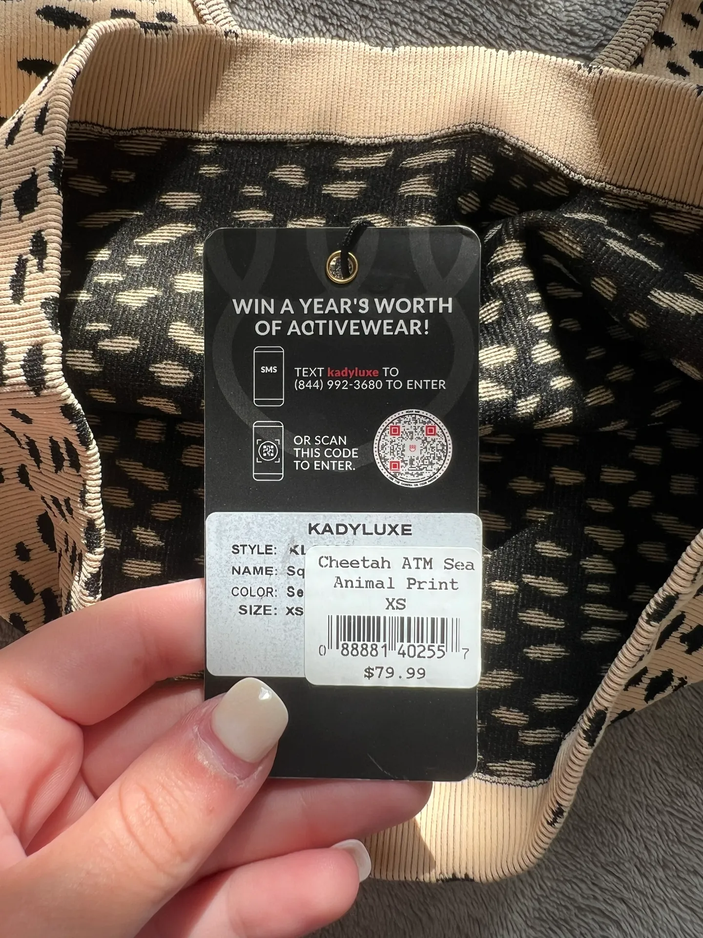 A&M Cheetah Print Tank Top Multi Size XS - Image 3