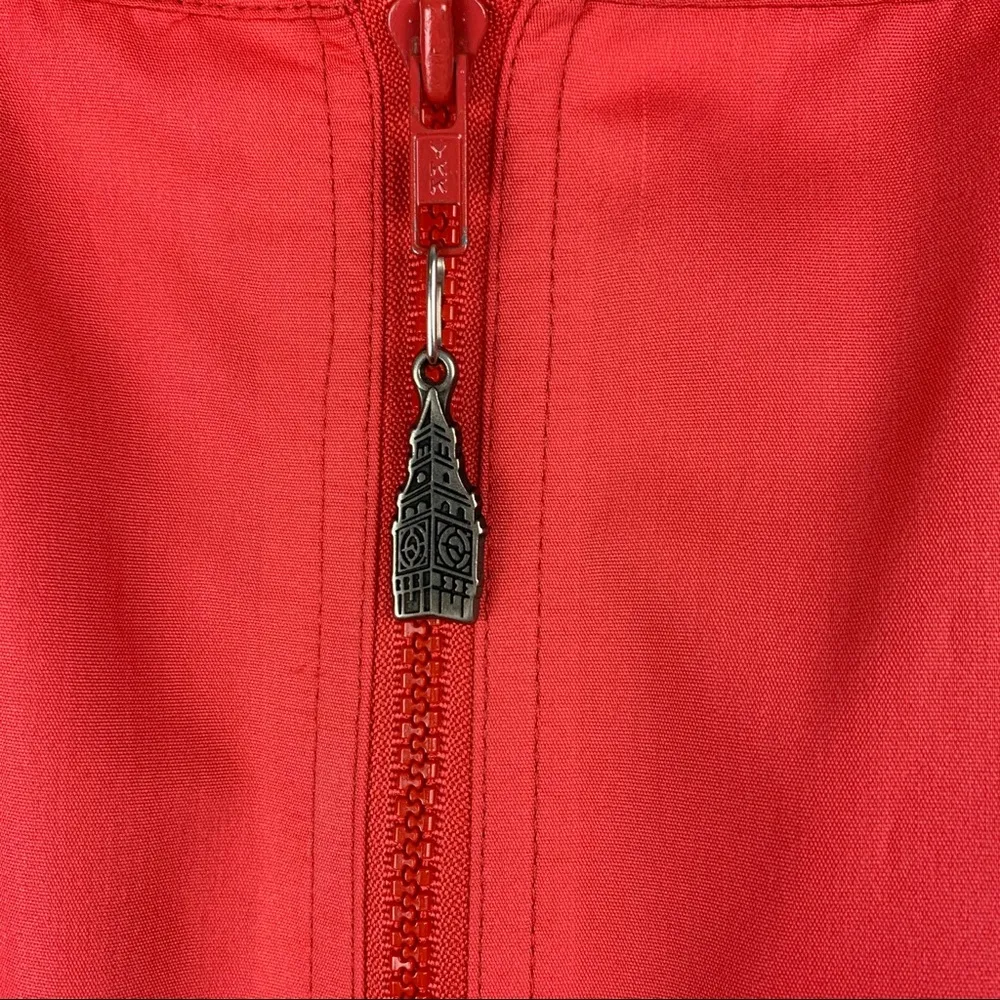 Vintage London Fog Coral Red Zip Up Jacket - Image 8