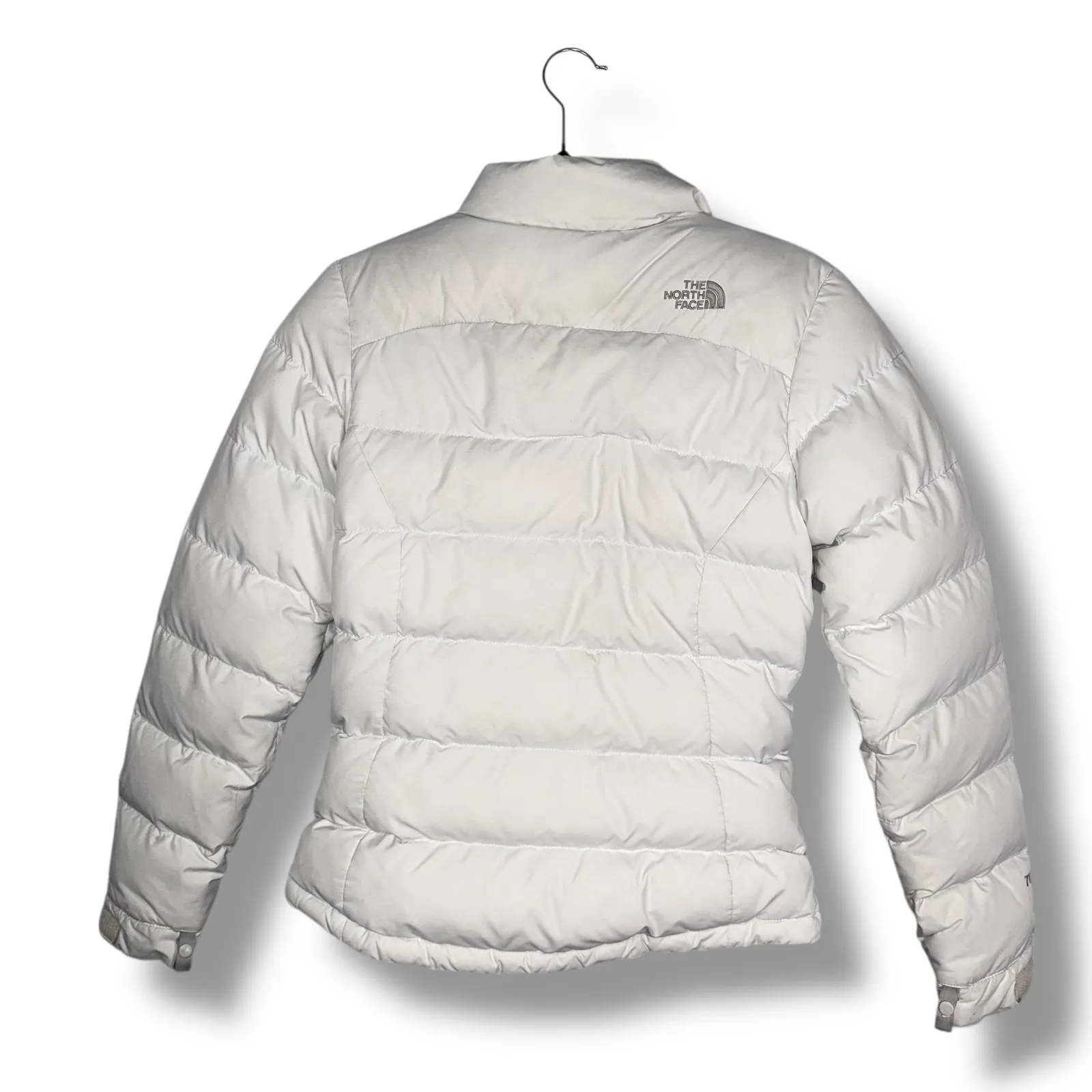 Women's The North Face TNF 700 Fill Nuptse 2 Down Gray Puffer Jacket Size XS - Image 4