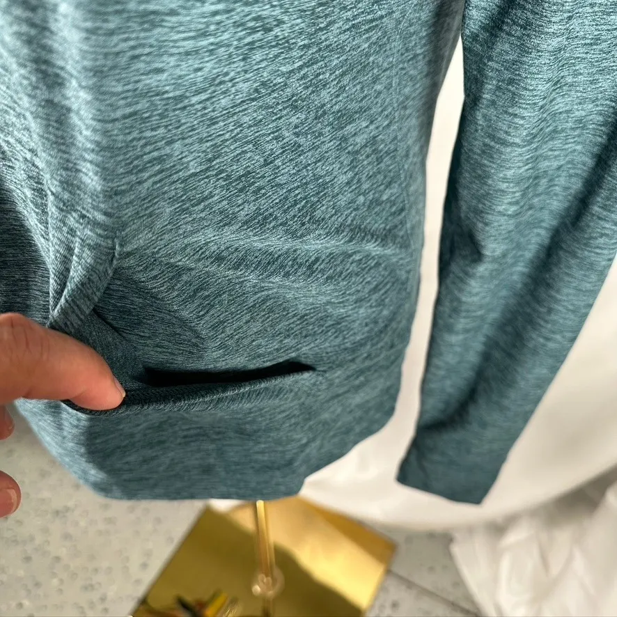 Outdoor Voices Hoodie Women's Medium M Blue Green Pullover‎ Activewear Athletic - Image 3