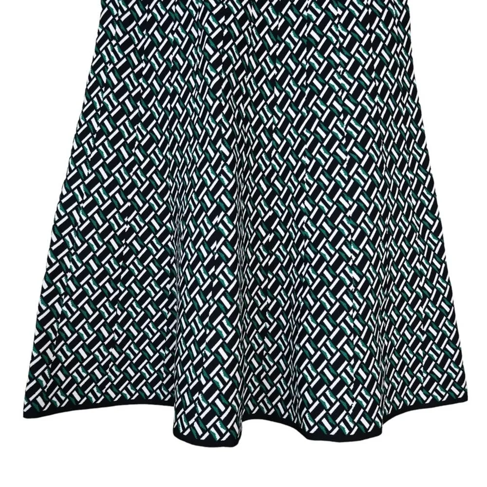 WHBM Womens S Fit & Flare Jacquard Sweater Dress - Image 8